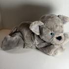 2001 Toys R Us Animal Alley Grey Panther Cub 12  Floppy Weighted Plush Gray Cat