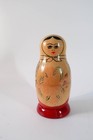 Vintage Russian Nesting Dolls Matryoshka Set Of 5 Semyonov Style Hand Painted