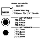 Mip Essentials Speed Tip 8 Piece Tool Kit W carry Bag 5230s