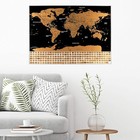 Scratch Off World And United States Travel Map - Xl Poster W Precision Scratch