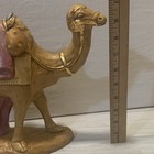 Vintage Atlantic Mold Nativity Camel Figurine 9 75   x9    Gold Orange Pink Green