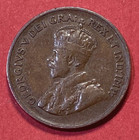 1933 Canada 1 One Cent Coin - George V - Small Canadian Bronze 1 One Penny - Fff