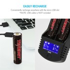 Tenergy T26b 3 6v Usb Rechargeable 2600mah Li-ion Battery 2pk