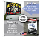 Personalized Man Cave Sign  your Name  Warning  Aluminum Full Gloss Color Wm 494