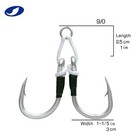 Ocean Cat Assist Hooks Spirit Sj-51 Stinger Jigging Jig Hook Rigged Circle Hook