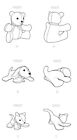 Sewing Pattern Sew Stuffed Animal Soft Plush Toy - Teddy Bear Cat Dog Puppy 9360