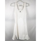 Adidas Stella Mccartney Racerback Tennis Dress Sz 40 White Performance Athletic