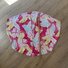 Lularoe Lindsay Kimono Cardigan Large L Tropical Floral Boho Coverup