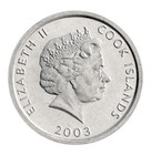 Cook Islands 1 Cent  2003  Km  422  Mint  Queen Elizabeth Ii  Commemorative