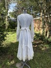 1970s Vintage White Romantic Gunne Sax Midi Corset Waist Full Skirt Size 11