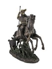 Bronzed Norse God Odin Riding Sleipner Statue