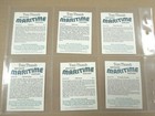 Tom Thumb 1989 History Of Britain Maritime Set 30 Cards Tobacco Cigarette  