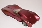 Vintage Maroon Red Cannon Bat-ray Slot Car 1 24  W  Chassis