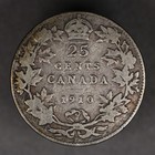 1910 Canada Silver 25 Cents