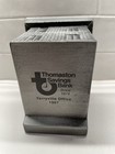 Vintage 1997 Metal Coin Bank - Thomaston Savings Bank - Bank Building Replica