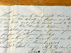 1856 Loudoun County Va Contract Antique Document Religious Worship Signed