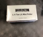 Harrington Lx Lever Hoist  Hook Mount  1 4 Ton Capacity  5  Lift  8 1  Headroom