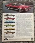 Chevrolet Car Brochure Vintage 1974 Unused Automobile Chevelle Dealership Nos