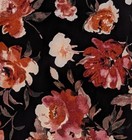Os Lularoe One Size Leggings Beautiful Flowers On Black Nwt W70 New
