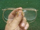 American Optical 1 10 12k Gf Gold Filled Rimless Eyeglasses Vintage See All Pic