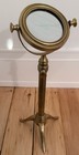 Antique  Solid Vintage Brass Magnifying Glass Adjustable Length