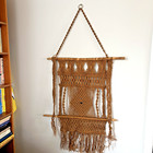 Vtg Handmade 1970s Macrame Jute Wall Hanging Boho Retro Large 36  X 29 
