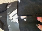 Adidas No-show Socks 6 Pairs Size L Black white Logo Pattern Unisex Kids