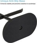 Cup Holder Tree With 6 Hooks  Metal Coffee Mug Rack Stand Matte Black-a 