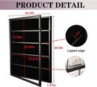 Baseball Card Display Case 35 Graded Sport Card Display Case Wall Mount 