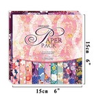 Origami Paper Kit 50 Sheets 70gsm 6 Inch Square Double Sided Color 50 Vivid J   