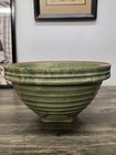 Antique Mccoy Green Bee Hive Mixing Bowl No 2 Shield Size 9  No Cracks 