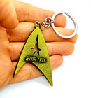 Star Trek Keychain Gold Communicator Scifi Logo Trekkie Gift Key Chain keyring