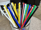 Vintage Swizzle Sticks - Lot Of 36 For Barware Man Cave Home Bar Mcm 1950s-1970s