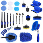 26pcs Car Detailing Brush Kit Exterior Interior Car Cleaning Set Drill Brush