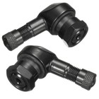 2pcs Cnc Aluminum Black  Motorcycle 90 Degree 90   Rim Wheel Tire Valve Stems