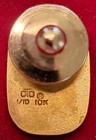 Vintage Sears Department Store 10 Year Service Pin Pinback Lapel Pin Gold Tone 