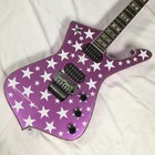Purple Iceman Electric Guitar Fingerboard Rosewood Iban-free Ship