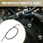 101cm 39 8  Length Black Rubber Coated Motorcycle Throttle Cable Wire Oil