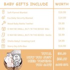 Baby Gift Set  Baby Shower Gifts Basket Newborn Blanket Baby Lovey Security B   