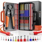  Ferrule Crimping Tool Kit With Portable Suitcase  Square Crimping Pliers For 
