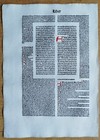 Judicum - Original Incunable Leaf Biblia Latina Koberger Folio - 1487  g 