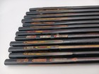 Vintage Lacquer Inlaid Mother Of Pearl Japanese Chopsticks Lot Of 22 Hair Stick
