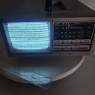 Vtg General Electric Ge Portable Tv Am fm Radio   7-7150b   Swivel Mount  Works 