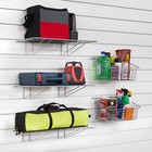 Slatwall Shelf And Basket Kit  5 Piece  11003