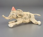Vintage Christopher Blake Dept  56 Elephant Birdhouse Lmt Ed  Folk Art Signed