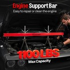 1100lbs Engine Support Bar Motor Transverse Lifter Dual Hook Cross Hoist Holder
