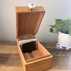 Wayne Novelty Vintage Antique Wood Box Dovetail