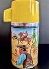 Vintage Beautiful 1963 Aladdin Thermos Only For Green-trim Lunchbox Lunch Box