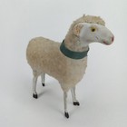 Antique 1920s Putz Sheep Wool Body Composition Head Wood Legs Made In Germany