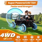 24v Kids Electric Car 2 Seater Ride On Toy Battery Power W  Parent Remote